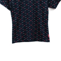 ルコックスポルティフ le coq sportif カットソー Tシャツ 半袖 ロゴ 文字 プリント M ネイビー 紺 /KT35 レディース_画像5