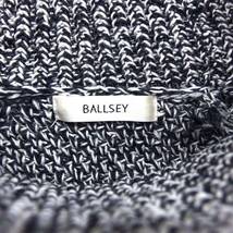 ボールジー BALLSEY トゥモローランド ニット セーター オフタートル ラグランスリーブ ウール リブ 七分袖 黒 ブラック /NT17 レディース_画像3