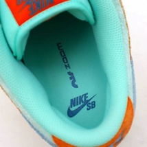 ナイキ エスビー NIKE SB DV5429-800 DUNK LOW PRO PRM Orange and Emerald Rise ダンク ロー プロ PRM スニーカー 28.5cm_画像5