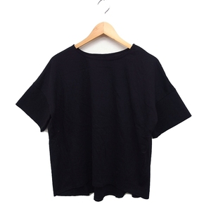 JOURNAL STANDARD relume short sleeves cut and sewn T-shirt ound-necked back tuck plain cotton cotton F black black /FT6 lady's 