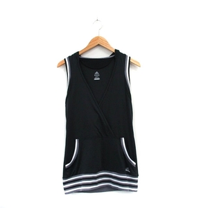  Adidas adidas domestic regular goods sport wear no sleeve hood kashu cool OT black black /KT1 lady's 