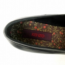 ケンゾー KENZO パンプス シューズ チャンキーヒール ラウンドトゥ キルト レザー 黒 ブラック 37 23.5相当 0127 レディース_画像7