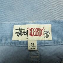 美品 23AW ステューシー STUSSY CLASSIC JEAN FADED CORDUROY クラシック ジーンズ フェード コーデュロイ パンツ 細畝 ワイド ストレート_画像8