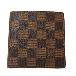 ルイヴィトン LOUIS VUITTON ダミエ ポルトフォイユ マルコ N61675 1896-1996 エディション 二つ折り財布 ウォレット レザー 茶 ブラウン