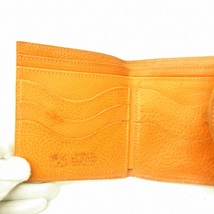 イルビゾンテ IL BISONTE 二つ折り財布 ウォレット コインケース付き オレンジ IBO47 メンズ_画像8