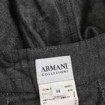 アルマーニ コレツィオーニ ARMANI COLLEZIONI セットアップ 上下 テーラードジャケット パンツ ストレート 44 ダークグレー レディース_画像6