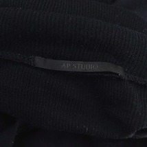 アパルトモン CROCE タートルネックプルオーバー ニット セーター ウール 薄手 長袖 黒 ブラック /HS ■OS ■S_画像3