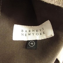 美品 バーニーズニューヨーク BARNEYS NEW YORK ピーチスキン シングル ライダース ジャケット フェイクスエード 46 茶 ブラウン メンズ_画像5