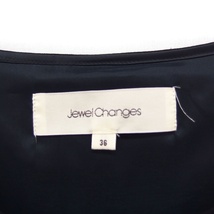 ジュエルチェンジズ Jewel Changes アローズ ノースリーブ ワンピース ひざ丈 切替 レース 36 ブラック 黒 /FT18 レディース_画像3