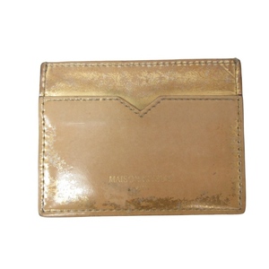  mezzo n fox MAISON KITSUNE card-case card-case leather Logo Gold color gold color IBO47 0211 lady's 