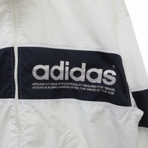 アディダスオリジナルス adidas originals 90s デサント製 ジャケット ブルゾン ジャンパー トレフォイル ホワイト 白 Lサイズ 0210 メンズ_画像6