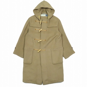 g Rover all Gloverall 90's Vintage white tag Britain made wool melt n duffle coat outer f-teto beige 