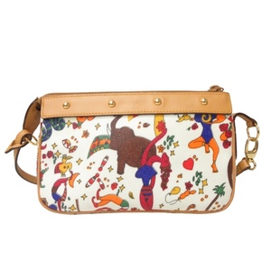 PIERO GUIDIpierogiti beautiful goods total pattern second bag one shoulder bag leather multicolor IBO47 0207 lady's 