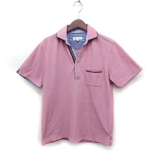  The shop tea ke-THE SHOP TK polo-shirt with short sleeves . collar deer. .S pink /FT7 men's 