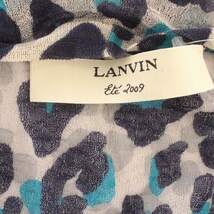 ランバン LANVIN ワンピース 半袖 タイト S 青 ブルー /☆G レディース_画像3