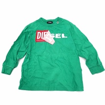 ディーゼル キッズ DIESEL KIDS ロゴプリント ロンTシャツ 4（110cm相当） グリーン キッズ_画像1