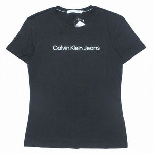 未使用品 20SS カルバンクラインジーンズ Calvin Klein Jeans SLIM INSTIT LOGO TEE ロゴ プリント Tシャツ スリム/4 レディース