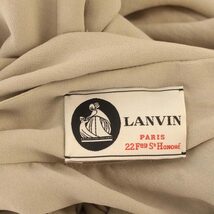 ランバン LANVIN シャツ ブラウス 長袖 リボン 34 S ベージュ /☆G レディース_画像3