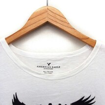 アメリカンイーグル アウトフィッターズ AMERICAN EAGLE OUTFITTERS カットソー Tシャツ コットン 綿 透け感 ロゴ 大きいサイズ 半袖_画像5