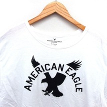 アメリカンイーグル アウトフィッターズ AMERICAN EAGLE OUTFITTERS カットソー Tシャツ コットン 綿 透け感 ロゴ 大きいサイズ 半袖_画像6