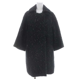  Vivienne Tam VIVIENNE TAM coat tweed outer long lame moheya.0 black black Gold color /HS #OS lady's 