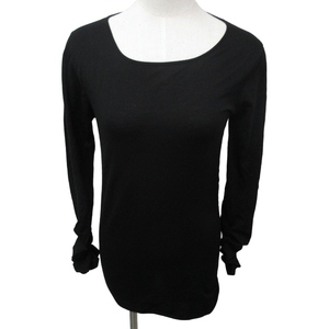  Donna Karan New York DKNY cut and sewn T-shirt sleeve gya The - long sleeve black black S size 0217 lady's 