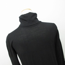 ダナキャランニューヨーク DKNY タートルネック ニット セーター 長袖 黒 ブラック Sサイズ 0217 レディース_画像6