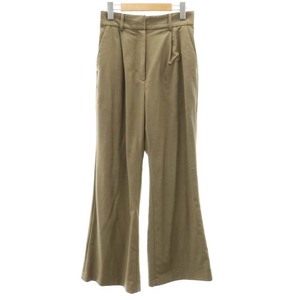 クラネ CLANE 21AW SEMI WIDE TUCK PANTS パンツ ワイド タック 1 茶 ブラウン /HK ■OS レディース