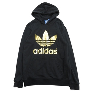 アディダスオリジナルス adidas originals フォイル フーディ パーカー スウェット カットソー プルオーバー S92515 L ネイビー メンズ※