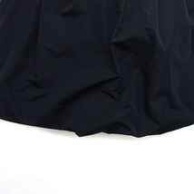 クレイサス CLATHAS スカート フレア バルーン ひざ丈 シャーリング サイドジップ 38 黒 ブラック /NT6 レディース_画像5