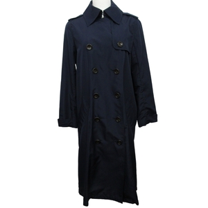  Lounie LOUNIE beautiful goods trench coat long thin 36 approximately S navy blue navy 0215 lady's 