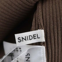 スナイデル snidel 22AW Sustainable 2wayケープニットプルオーバー カットソー 長袖 ボトルネック F モカ /DO ■OS レディース_画像3