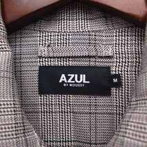 アズールバイマウジー AZUL by moussy グレンチェック シャツ ジャケット アウター M グレー 灰 /FT23 メンズ_画像3