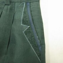 HA CHING ヴィンテージ 90ｓ 大きいサイズ パンツ スラックス 刺繍 ストレート 緑 グリーン 3L 0209 メンズ_画像4
