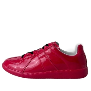 未使用品 メゾンマルジェラ 22 Maison Margiela 22 Sneakers S038-MM FEMALE SHOES MAIN レザー スニーカー 40 赤 レッド S58WS0109■GY33