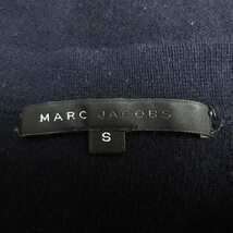 マークジェイコブス MARC JACOBS ウール × アンゴラ ニット カーディガン 長袖 クルーネック リボン セーター カットソー S 紺 ◎ME2_画像5