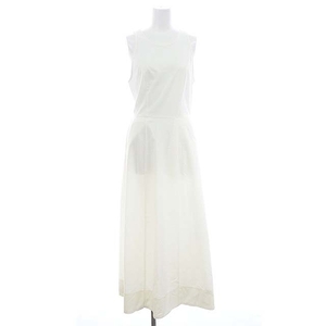 未使用品 スタイリング styling/ s/s 23SS UVカットエアリーオープンバックドレス ワンピース ロング ノースリーブ 0 白 ホワイト /HK ■OS