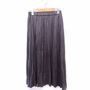  Rouge Phonce Rouge Fonce gathered skirt long maxi height plain 34 gray /FT31 lady's 