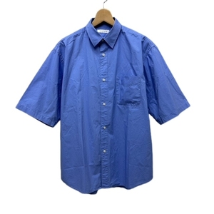 フリークスストア FREAKS STORE 22SS 半袖シャツ オーバーサイズ コットン M 青 ブルー 222-1022 メンズ