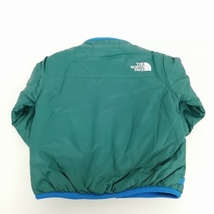 未使用品 ザノースフェイス THE NORTH FACE NYB82344 Baby Reversible Cozy Jackett ベビー リバーシブル コージー ジャケット 80 グリーン_画像2