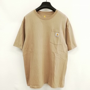 カーハート carhartt 2020 ポケット Tシャツ トップス 半袖 L ベージュ メンズ