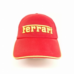 フェラーリ Ferrari 英字ロゴ キャップ 帽子 FREE レッド系 メンズ レディース