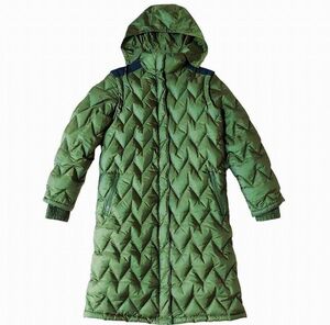  MiuMiu miumiu archive quilting down coat long down jacket 3WAY sleeve demountable talent hood storage collar Italy made khaki g