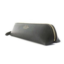 スマイソン SMYTHSON PANAMA PENCIL CASE ペンケース 筆箱 レザー 黒 ブラック /AN4 レディース_画像4