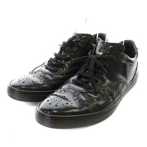  Tod's TOD'S shoes leather medali on 10 29.0cm black black /NW5 men's 