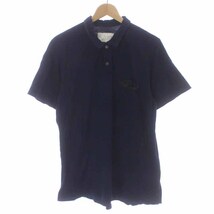 サカイ sacai ポロシャツ カットソー 半袖 ボーダー 紺 ネイビー 黒 ブラック /AT7 メンズ_画像1