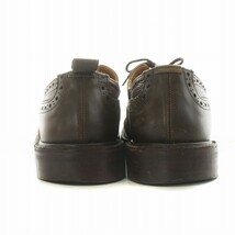 トリッカーズ TRICKER'S カントリーシューズ ストレートチップ レザー スエード ロゴ 10-5 28cm 茶 ブラウン M7369 ■GY18 /MQ メンズ_画像5