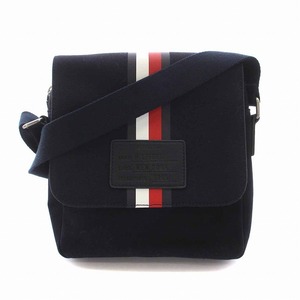 トミーヒルフィガー TOMMY HILFIGER ショルダーバッグ キャンバス トリコロールライン 紺 ネイビー /YM メンズ