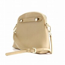 フルラ FURLA ショルダーバッグ ポシェット ゴールド金具 レザー ベージュ /AQ レディース_画像2