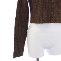 アメリヴィンテージ Ameri VINTAGE 22AW 2WAY MINI CABLE KNIT CARDIGAN ミニケーブル ニットカーディガン 長袖 F 茶 ブラウン_画像6